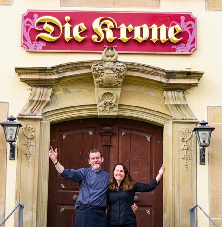Gasthof Die Krone Schwäbisch Hall Esterno foto